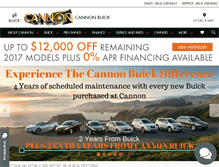 Tablet Screenshot of cannonbuick.com